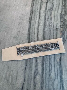 Cape Diablo Apple Watch Band Silver Bracelet Stretchy Jewelry